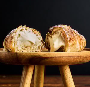 creme patissiere close up